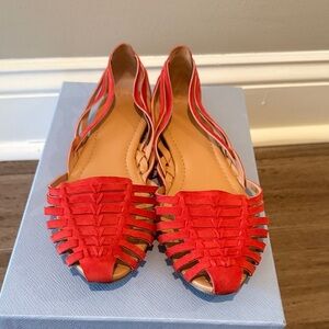 J. Crew Red Women's Flat Sandals
